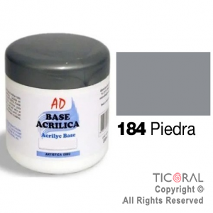 BASE ACRILICA AD 184 PIEDRA 200ML X 3 UNIDADES